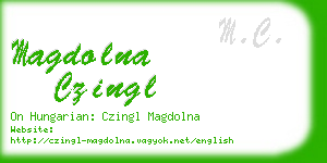 magdolna czingl business card